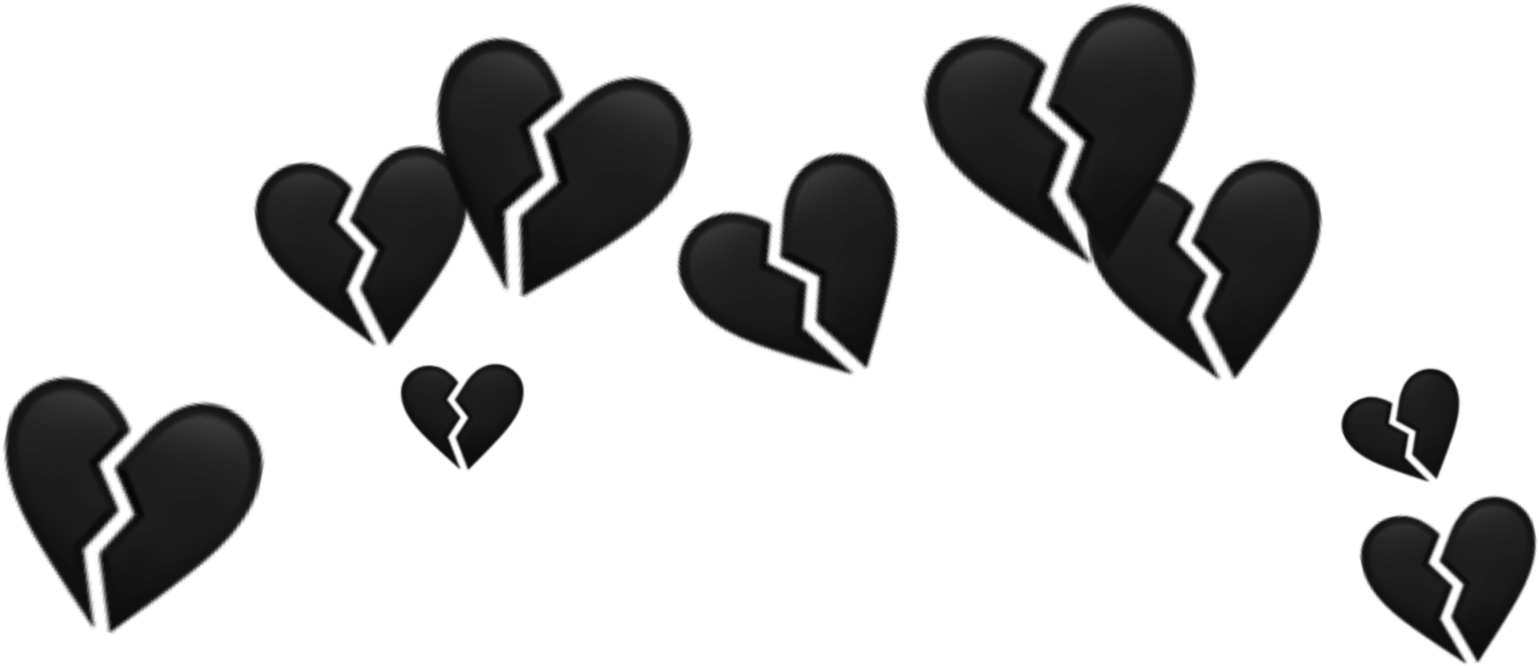 Broken Hearts Pattern PNG Image