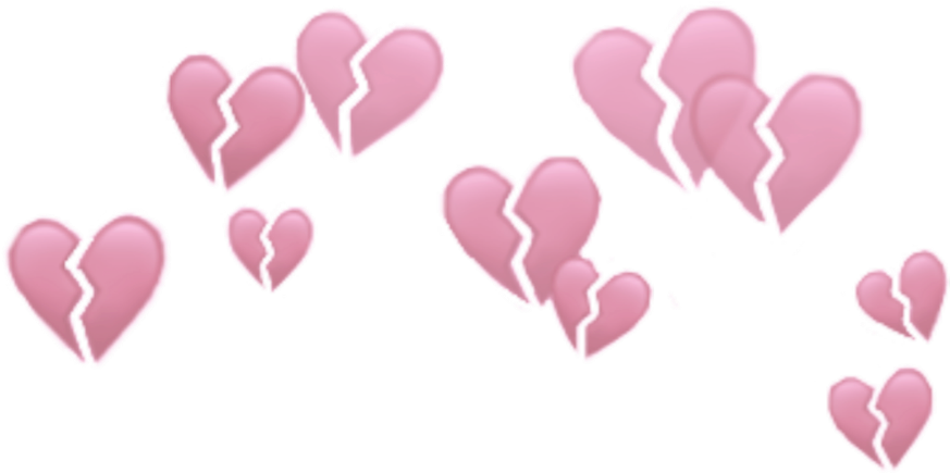 Broken Hearts Pattern PNG Image