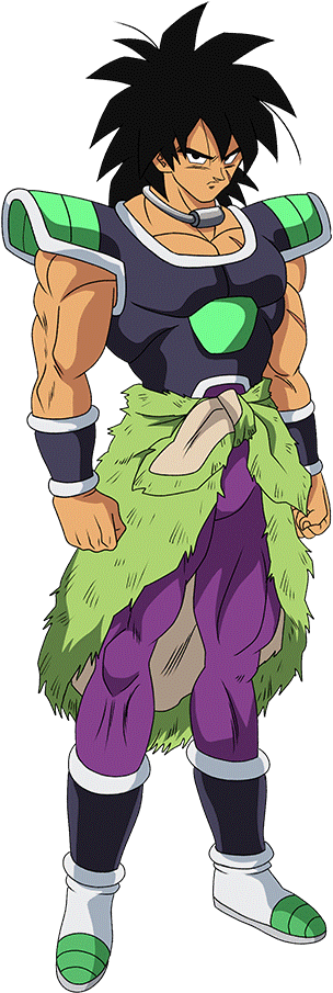 Broly Classic Pose Dragon Ball Z PNG Image