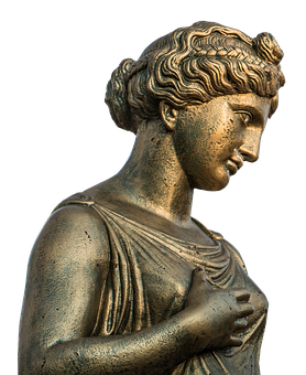 Bronze Ancient Greek Statue PNG Image