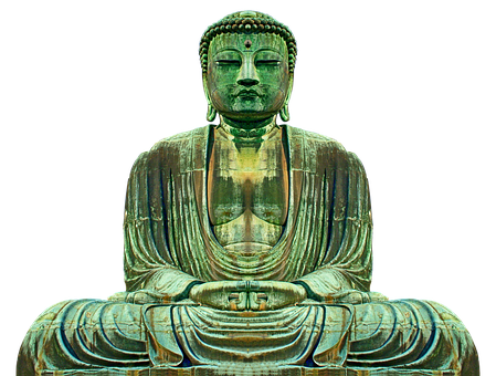 Bronze Buddha Statue PNG Image