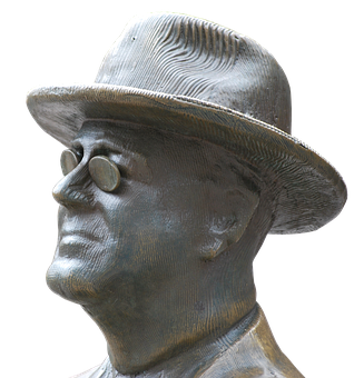 Bronze Sculpture Profile View PNG Image