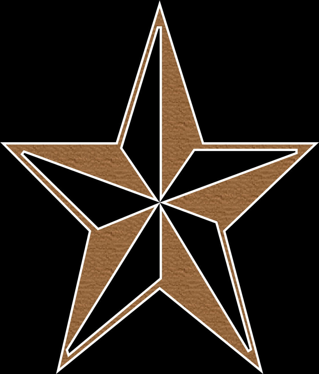 Bronze Star Graphic PNG Image