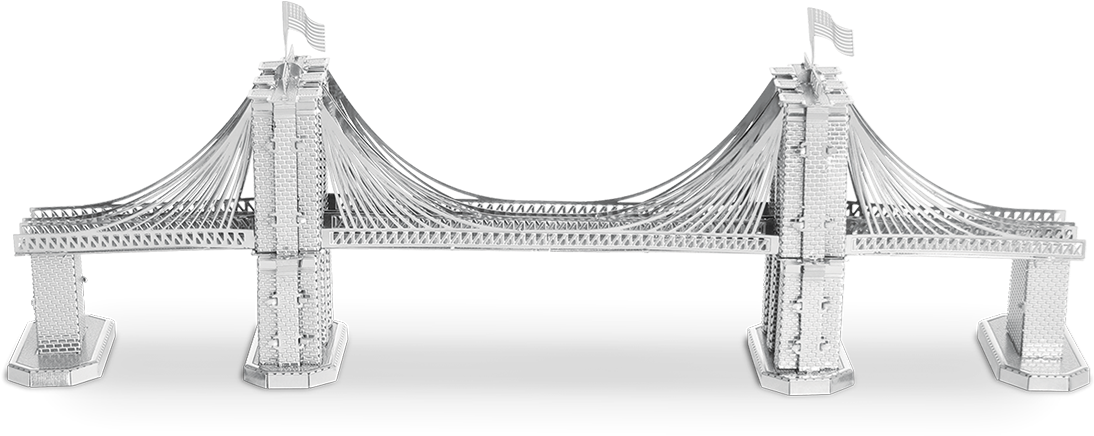 Brooklyn Bridge Model Display PNG Image