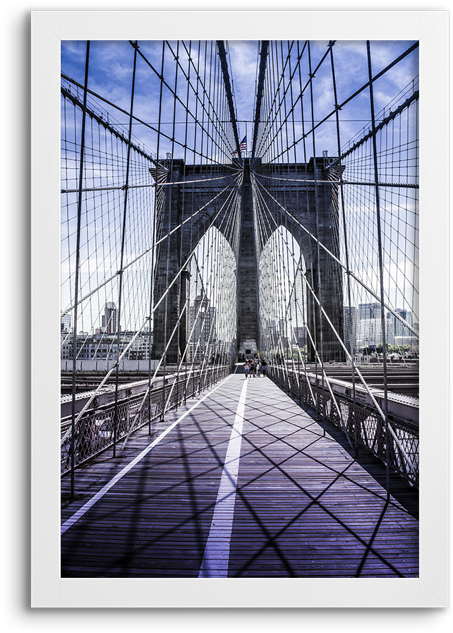 Brooklyn Bridge Symmetry PNG Image