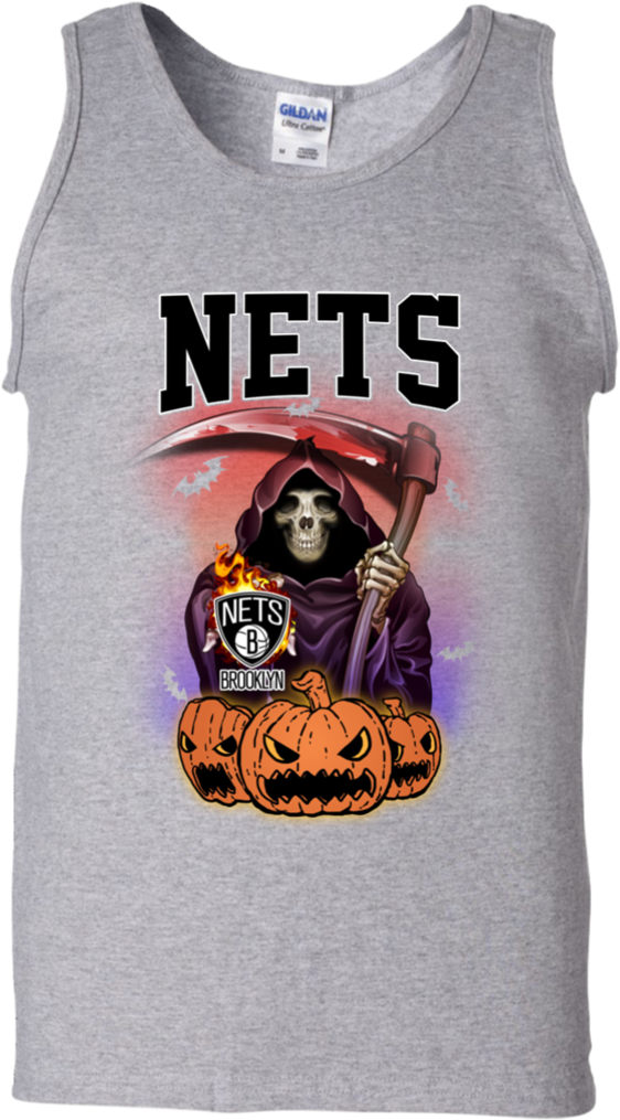 Brooklyn Nets Halloween Graphic Tank Top PNG Image