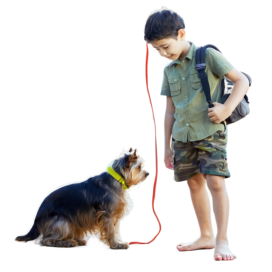 Brother With Pet Png Hvs46 PNG Image