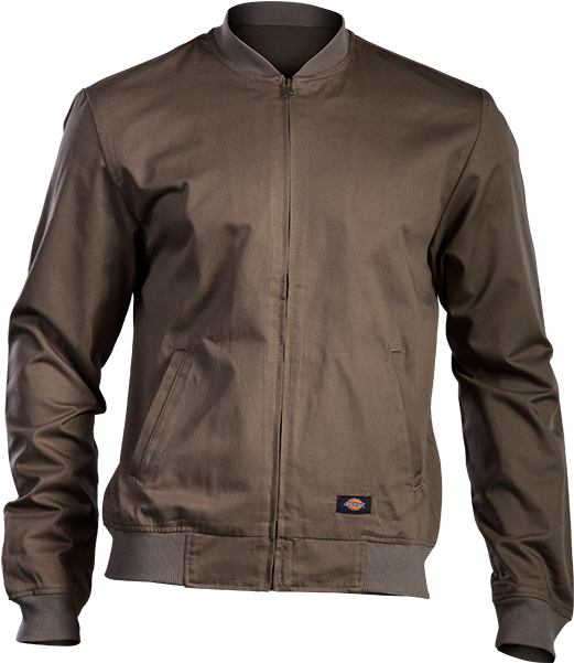 Brown Bomber Jacket Product Photography PNG Image