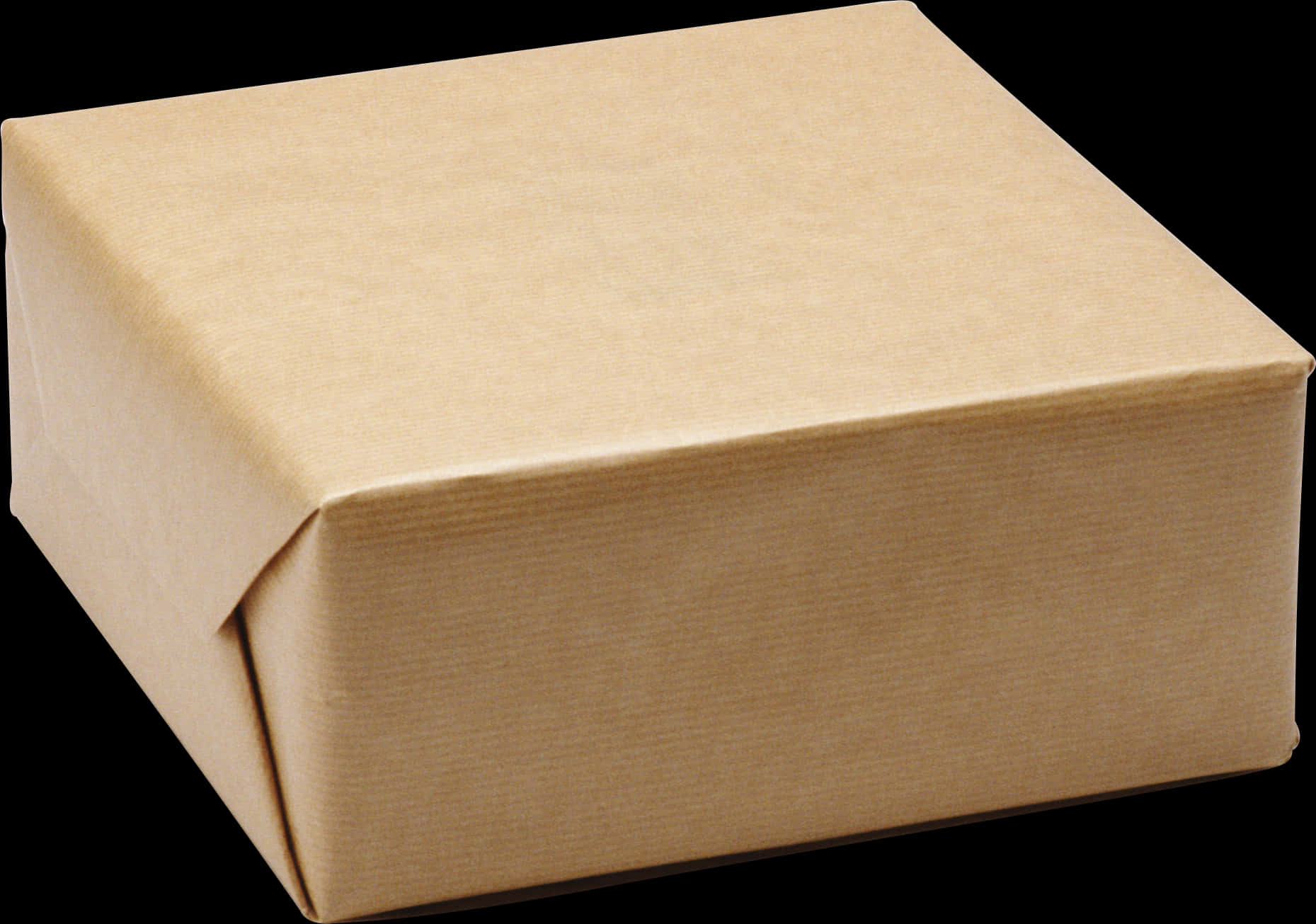 Brown Cardboard Box Closed PNG Image