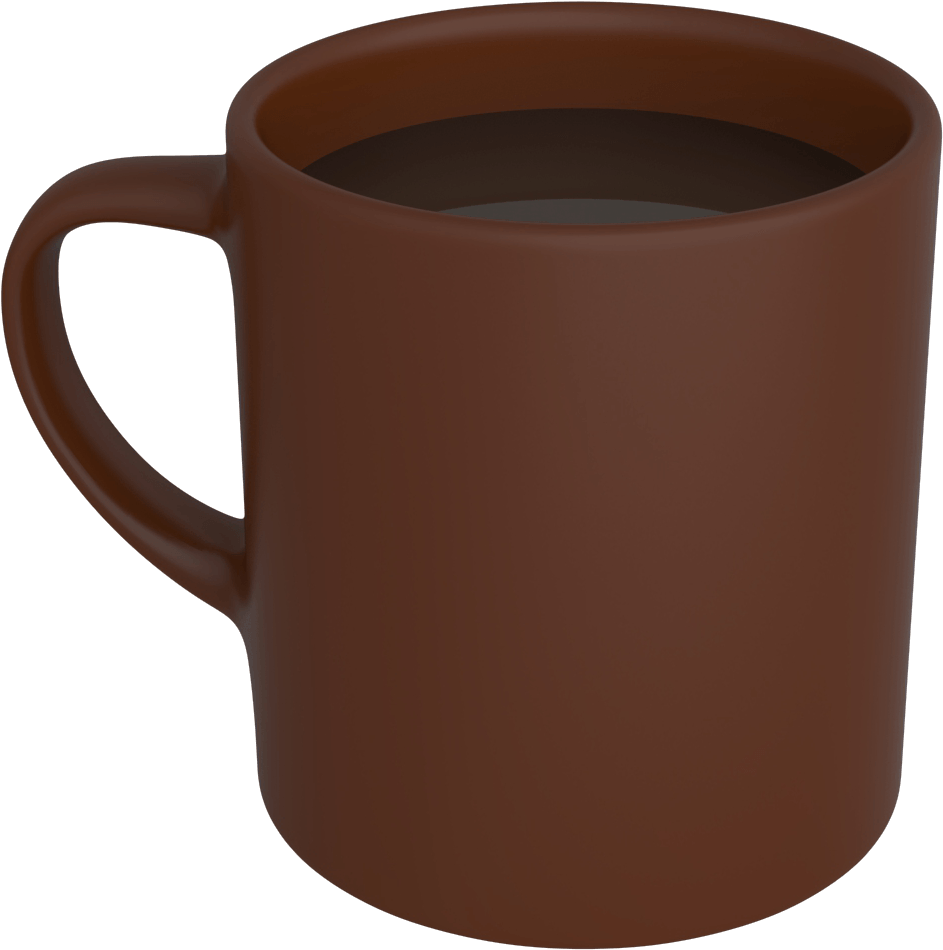 Brown Coffee Mug Full PNG Image