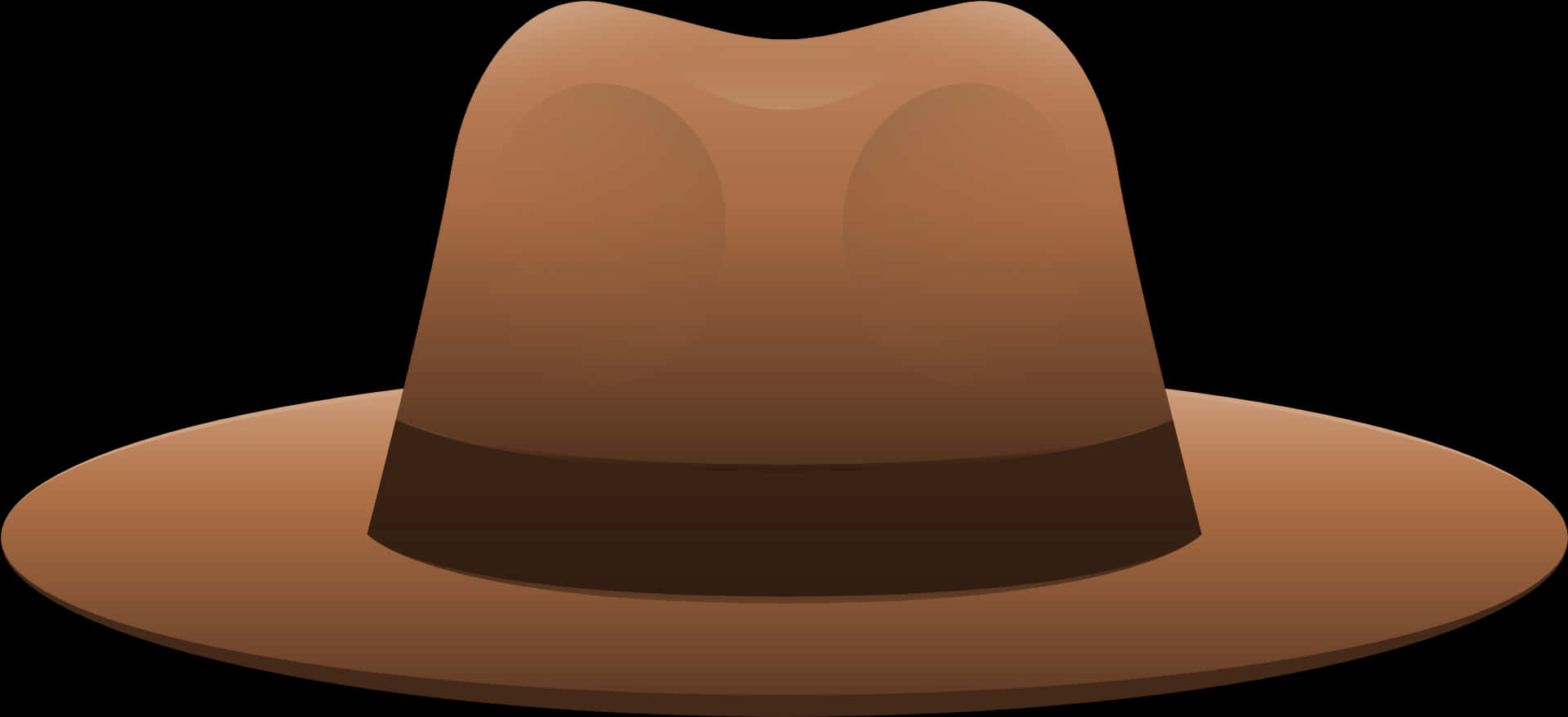 Brown Cowboy Hat Illustration PNG Image