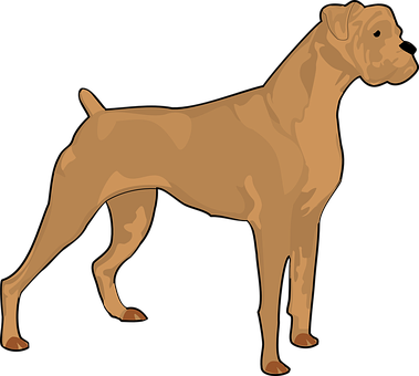 Brown Dog Silhouette PNG Image