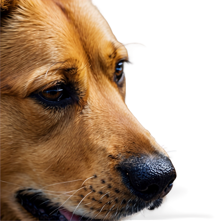 Brown Dog Sniffing Nose Png 06272024 PNG Image