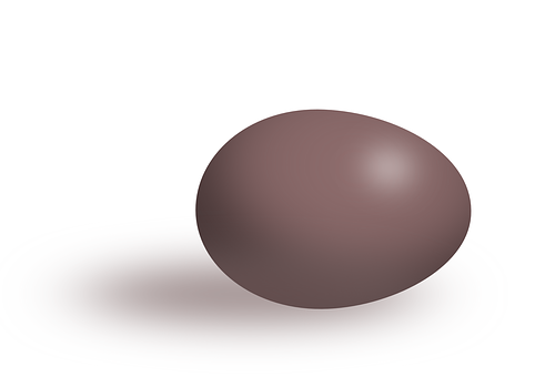 Brown Egg Isolated Background PNG Image