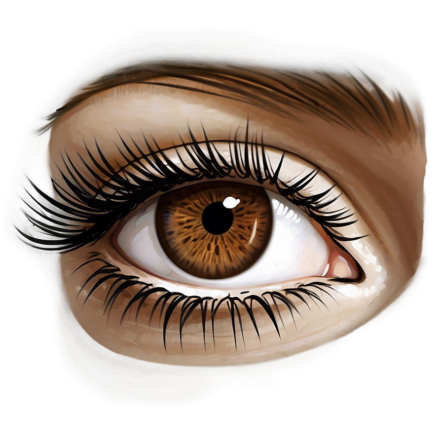 Brown Eyelash Extensions Png 55 PNG Image