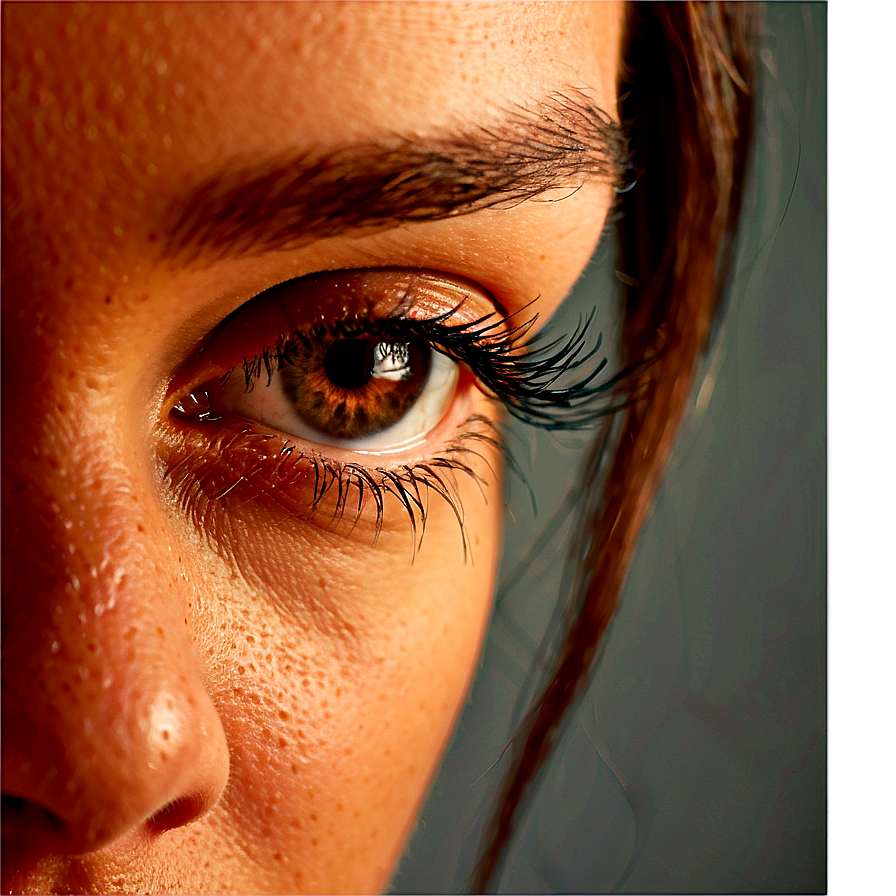 Brown Eyelash Extensions Png Wxq PNG Image