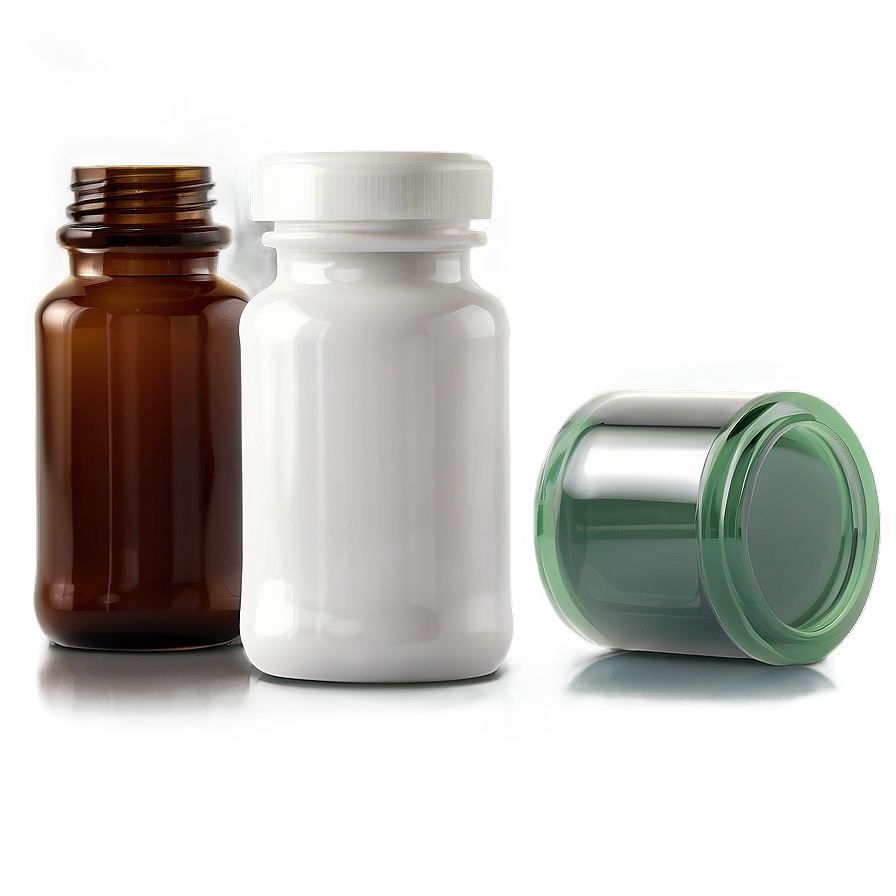 Brown Glass Pill Bottle Png 20 PNG Image