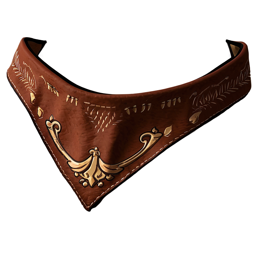 Brown Leather Bandana Png Sji81 PNG Image