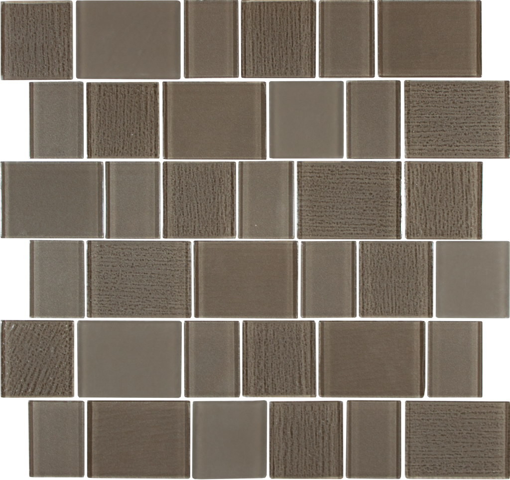 Brown Mosaic Tile Pattern PNG Image