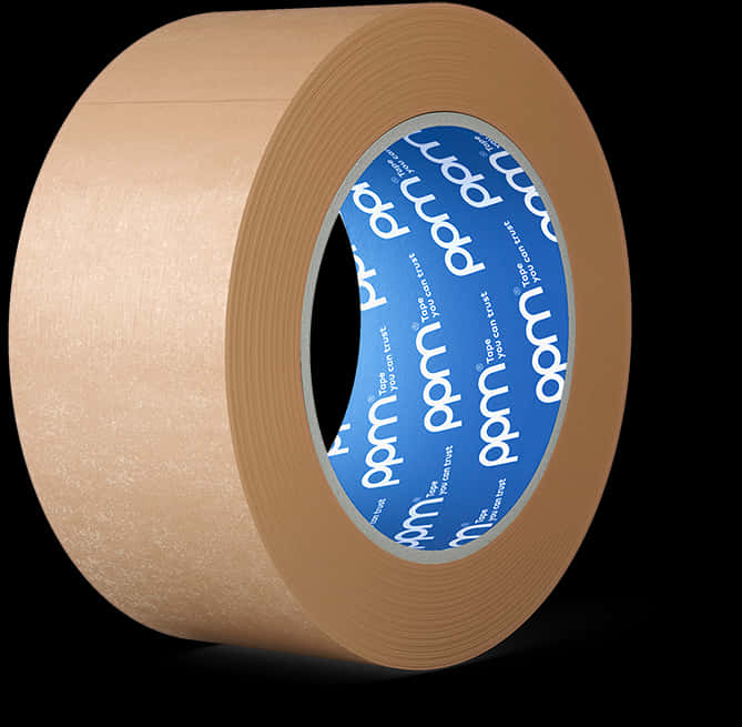 Brown Packaging Tape Roll PNG Image