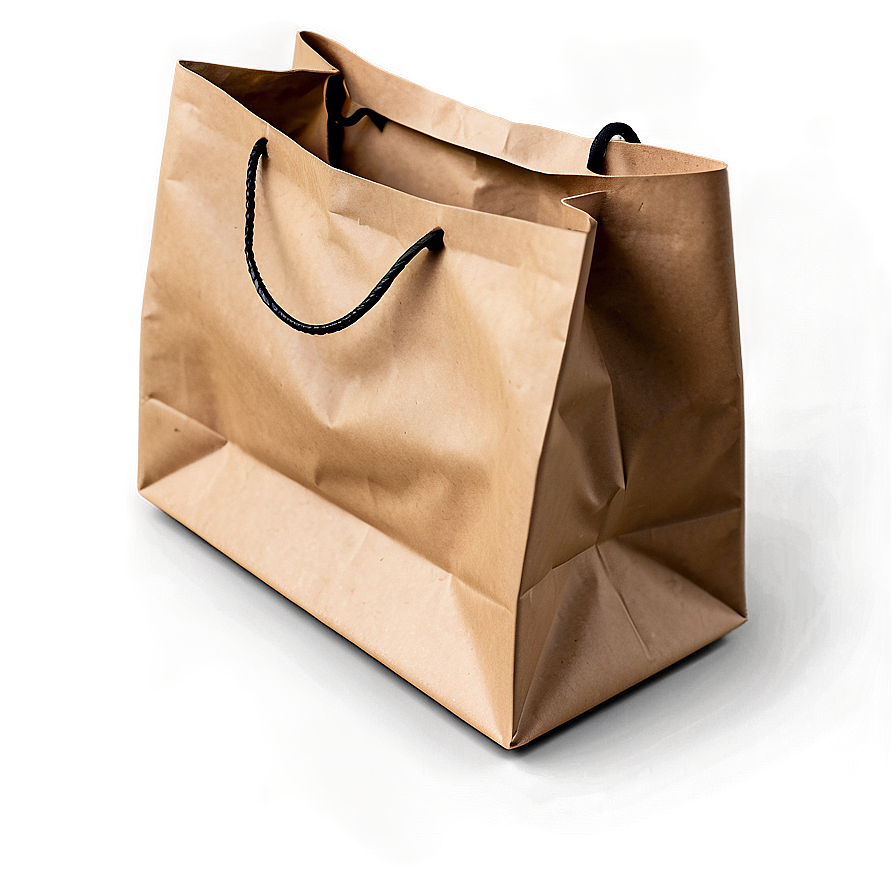 Brown Paper Gift Bag Png Cle PNG Image