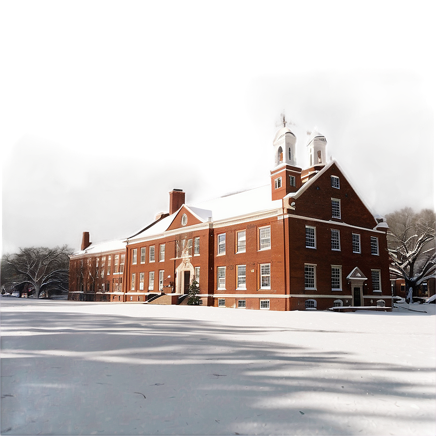 Brown University Winter Scene Png Hpk PNG Image