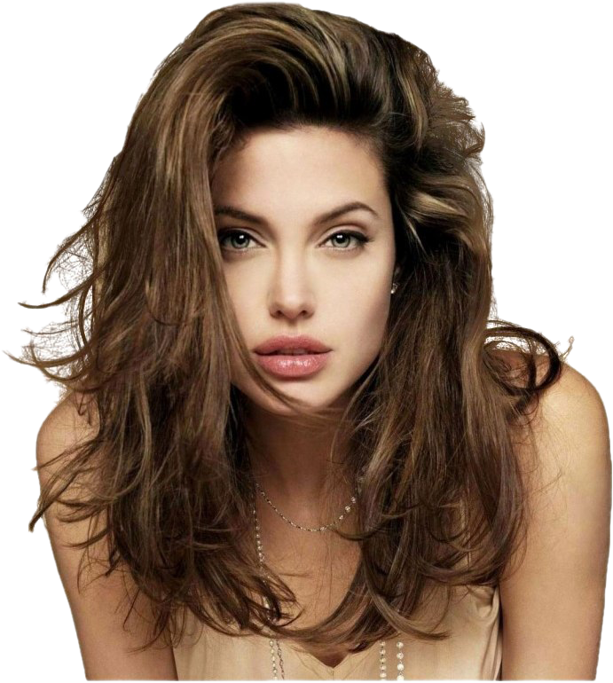 Brunette Beauty Portrait PNG Image