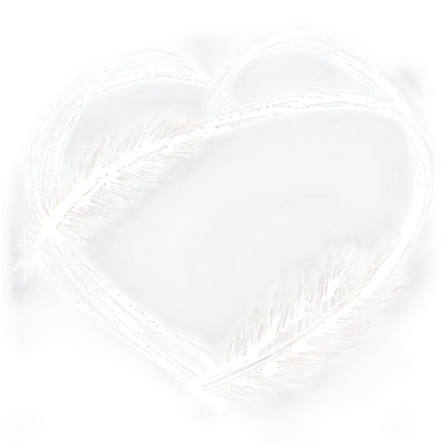 Brush Stroke Heart Outline Png Ywq PNG Image