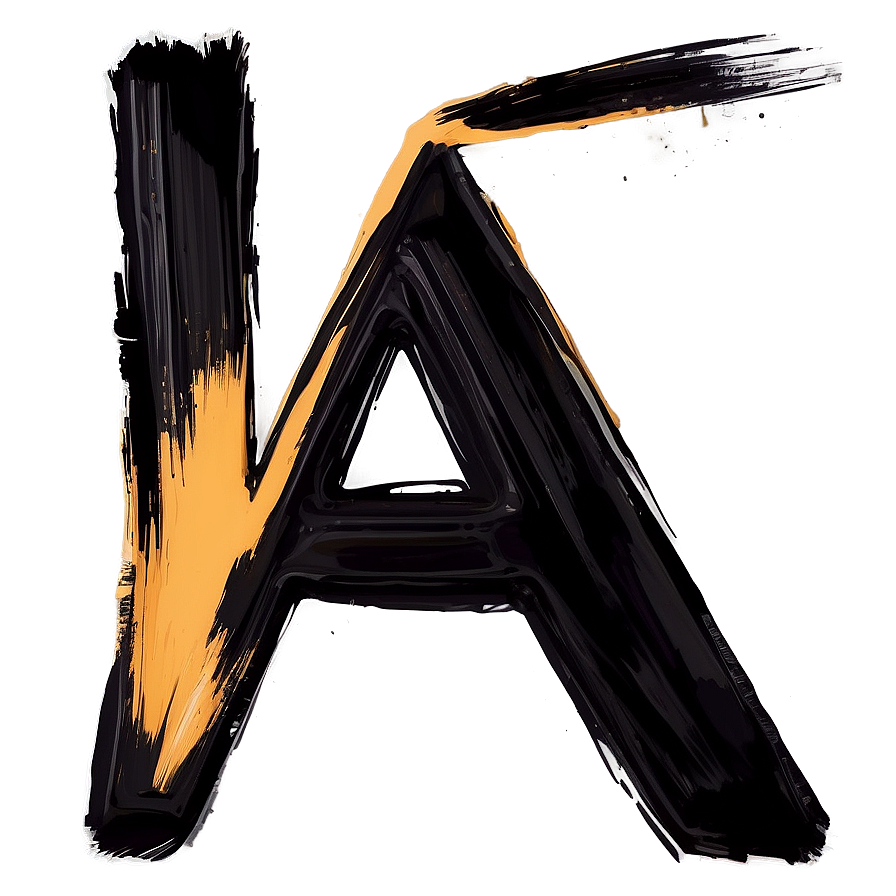 Brush Stroke Letter A Png Hrm69 PNG Image