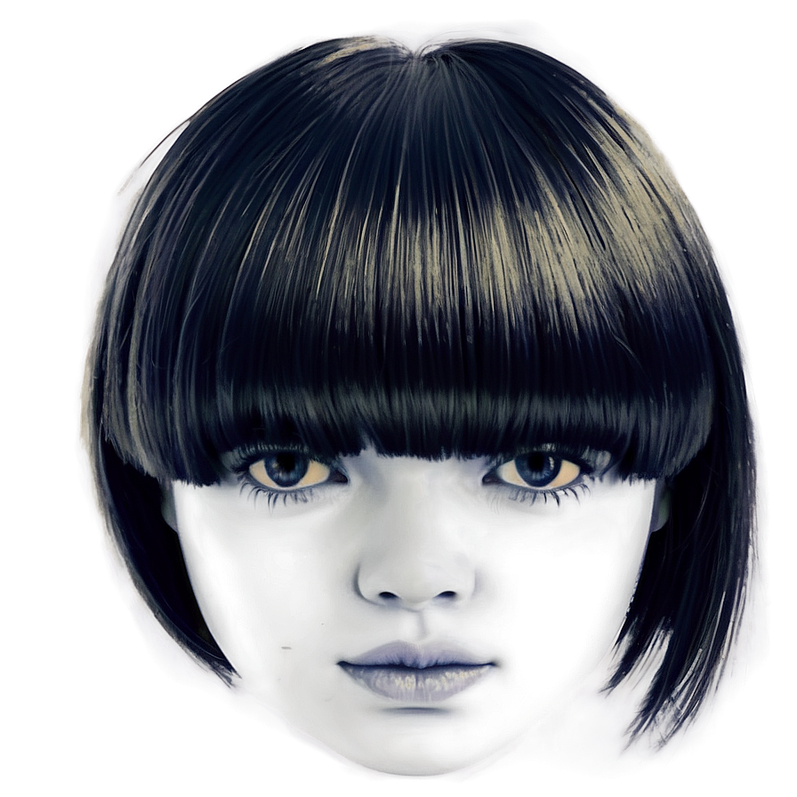 Brushed Forward Bowl Cut Png Bag38 PNG Image