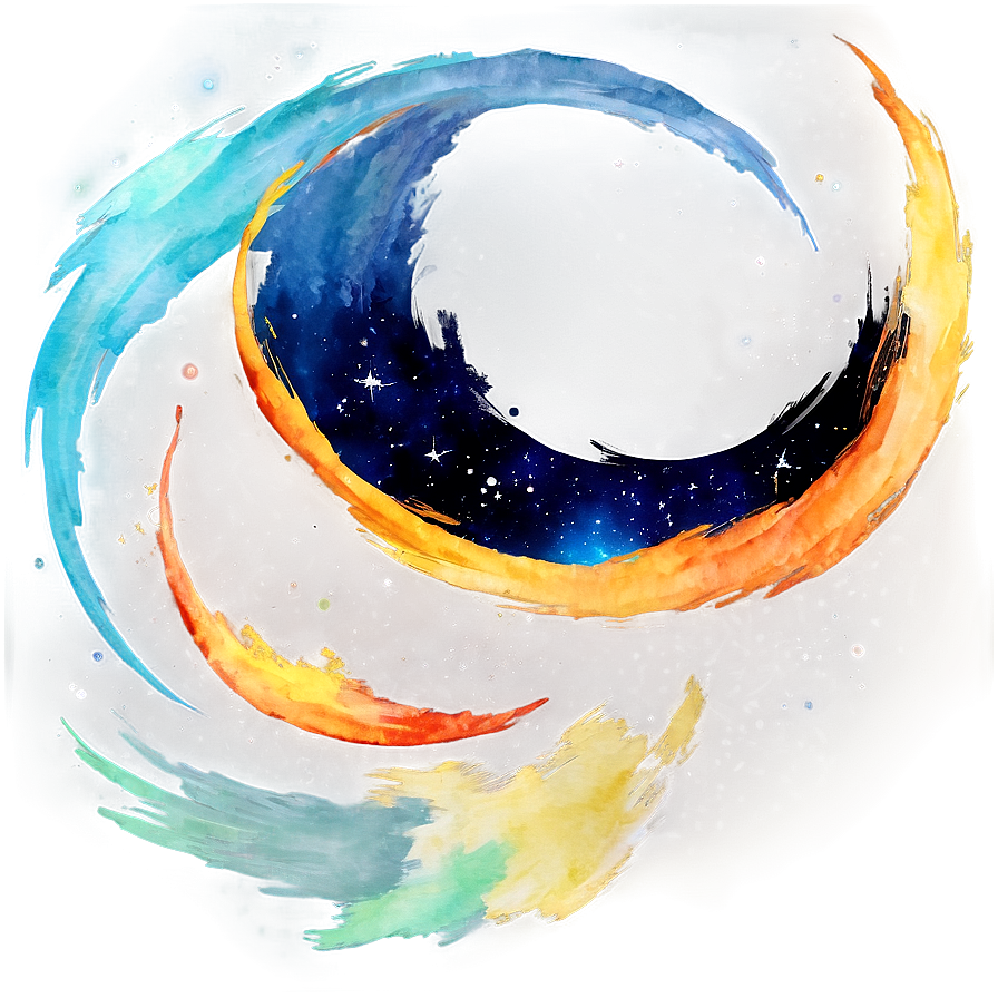 Brushstroke Space Galaxy Png 06292024 PNG Image