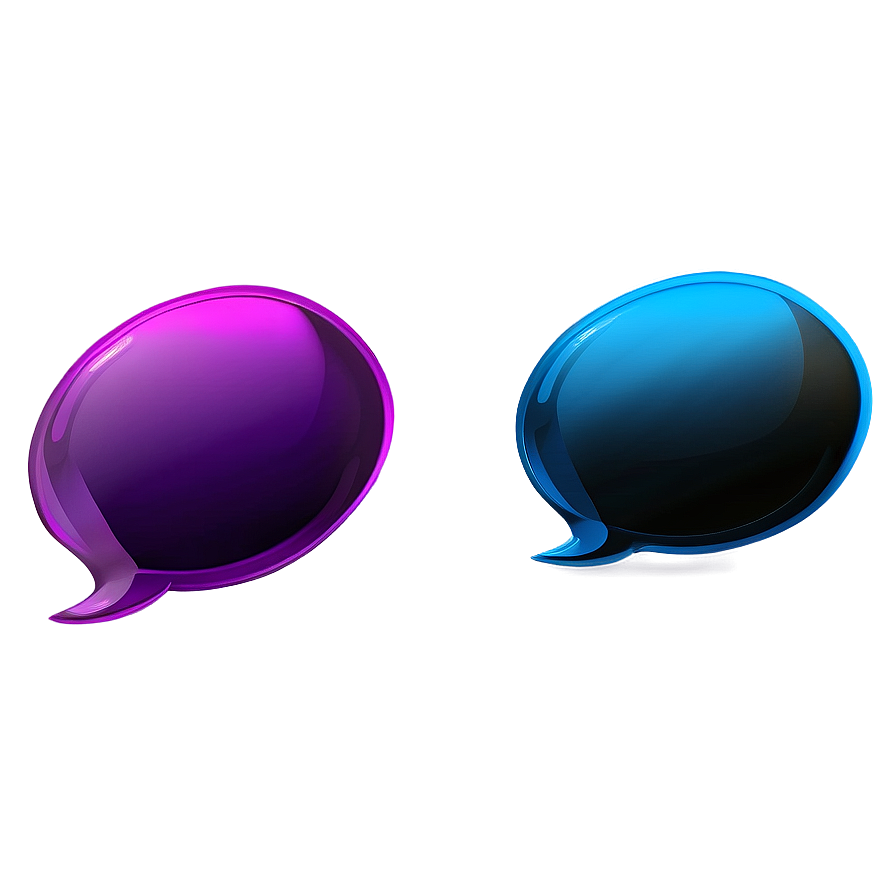 Bubble Chat In Different Colors Png Ucr PNG Image