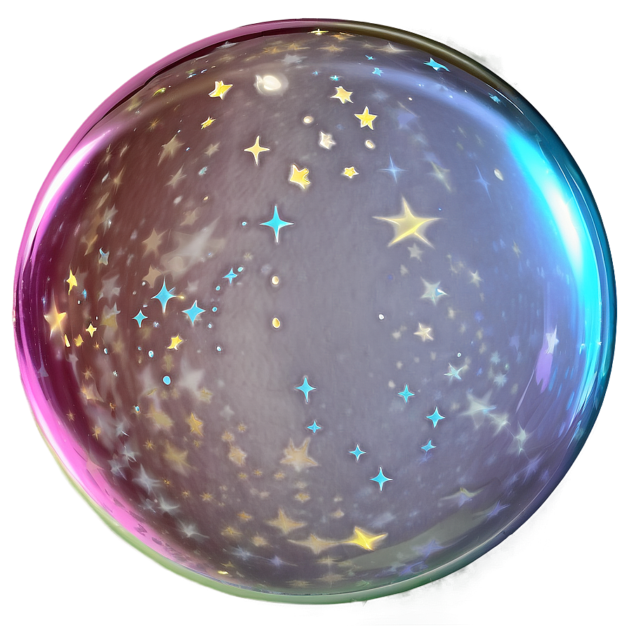 Bubble With Stars Png 06112024 PNG Image