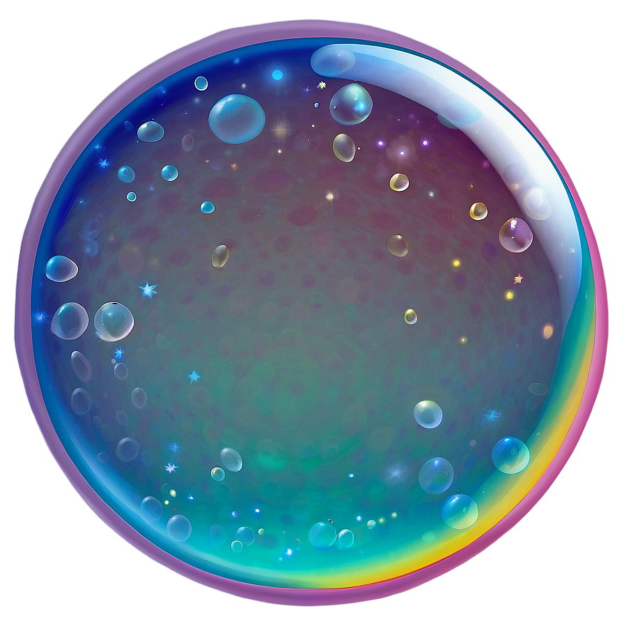 Bubble With Stars Png 39 PNG Image