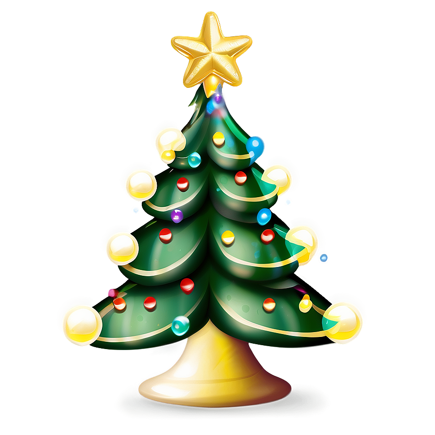 Bubbly Christmas Tree Png 06252024 PNG Image