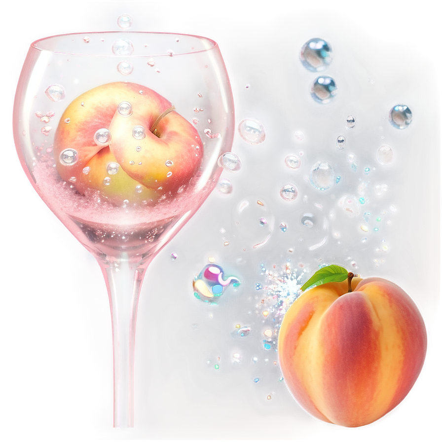 Bubbly Peach Scene Png 24 PNG Image