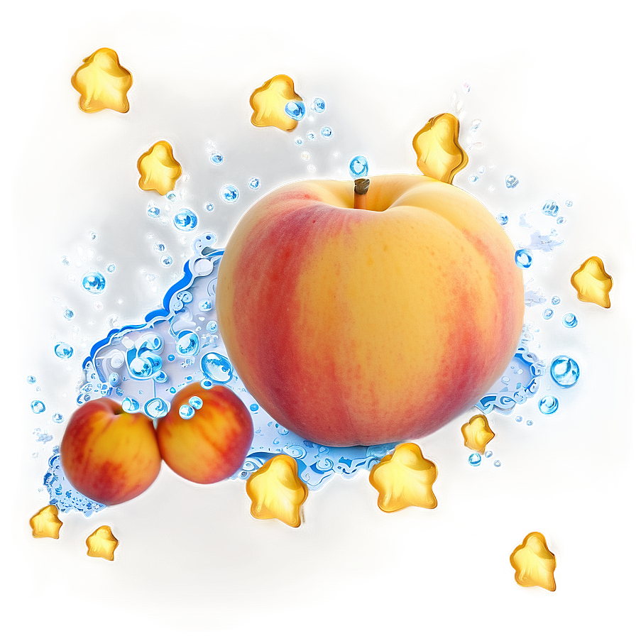 Bubbly Peach Scene Png 33 PNG Image