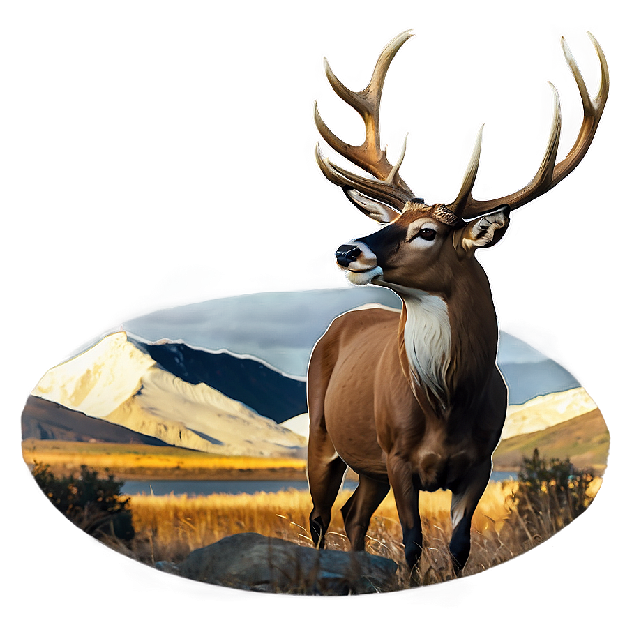 Buck And Mountain Backdrop Png 96 PNG Image