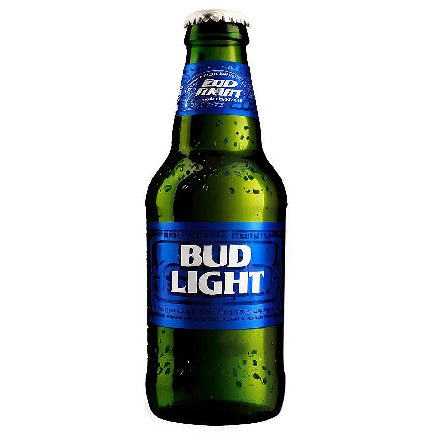 Bud Light Bottle For Editing Png 1 PNG Image