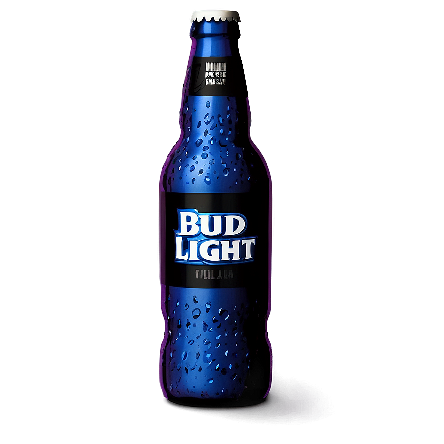 Bud Light Bottle With Shadow Png Nsc8 PNG Image