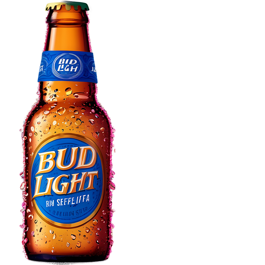 Bud Light Fiesta Bottle Png Kke PNG Image