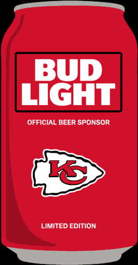 Bud Light Limited Edition Kansas City Sponsor Can PNG Image