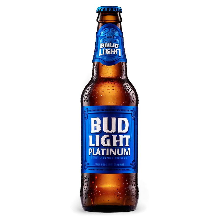 Bud Light Platinum Bottle Png 05232024 PNG Image