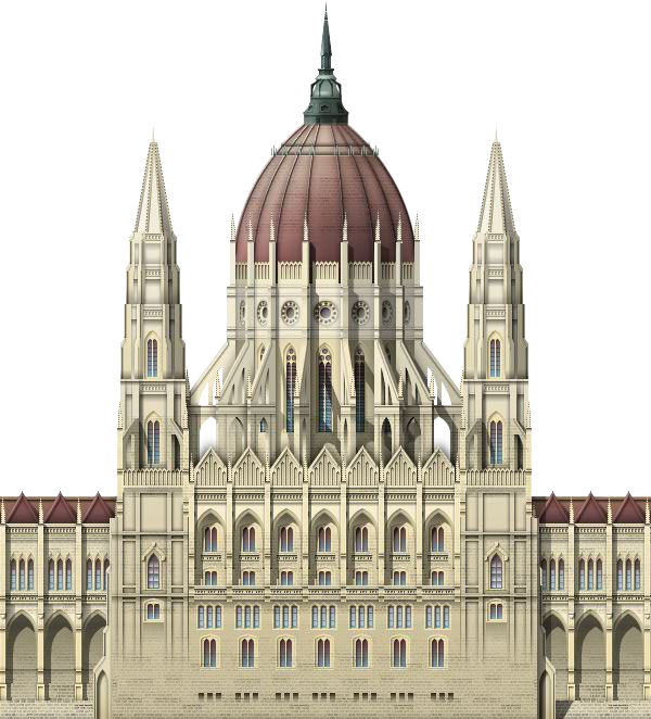 Budapest Hungarian Parliament Building PNG Image