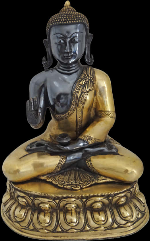 Buddha Statue Meditation Pose PNG Image