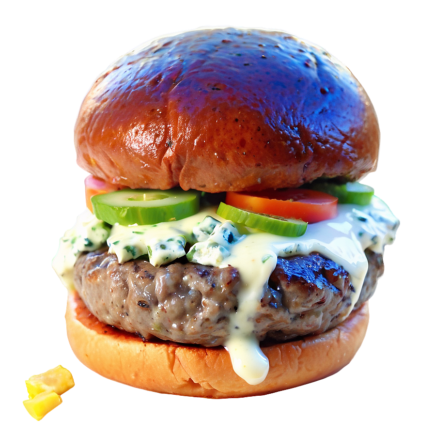 Buffalo Blue Cheese Burger Png 05242024 PNG Image