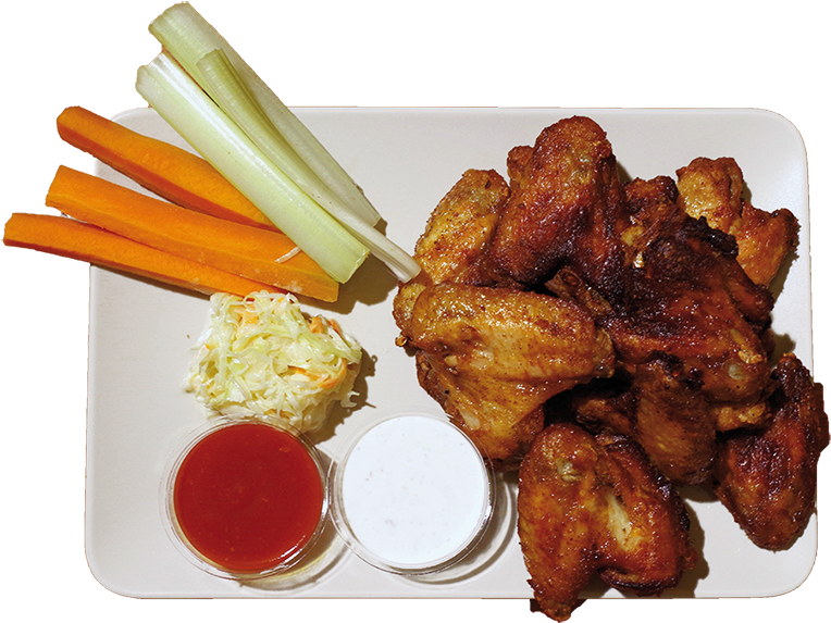 Buffalo Chicken Wings Platter PNG Image