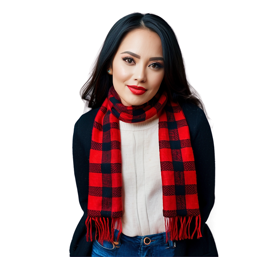 Buffalo Plaid Scarf Pattern Png Lks78 PNG Image