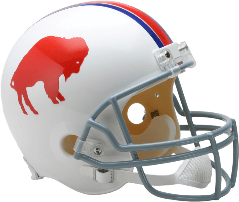 Buffalo Themed Football Helmet PNG Image