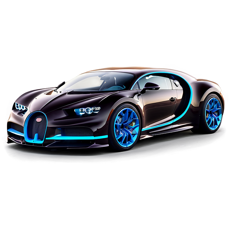 Bugatti Chiron Neon Lights Png Gxg34 PNG Image